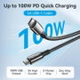 Vention Cable USB-C a USB-C 2.0 100W 2m Negro CTKBH